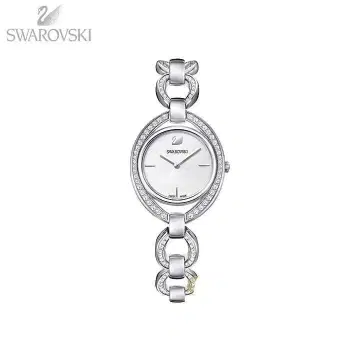 스와로브스키 스텔라 워치 메탈 팔찌 화이트 실버 시계
