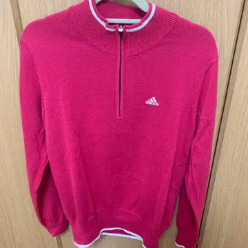 adidas 핑크 집업 스웨터 S 사이즈