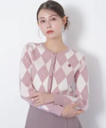 JILL by JILL STUART BEAR 시리즈 아가일 가디건