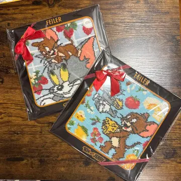 페일러 손수건 톰과 제리 2장 세트 3000개 한정판 완판템