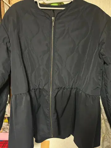 KEYUKA 스고나노 발수 퀼팅 페플럼 자켓 사이즈 F