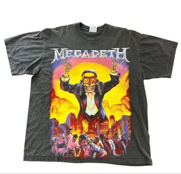 MEGADETH 티셔츠 메가데스 밴드 tee 반팔 메탈리카