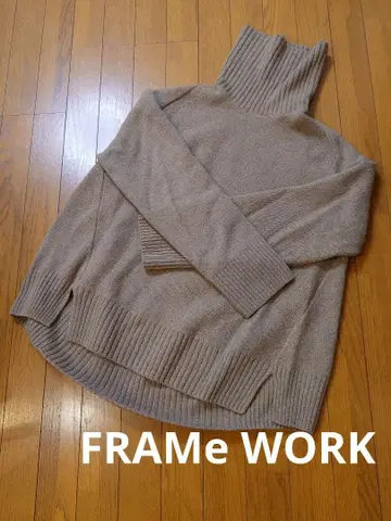 [ 새상품급 ] 프레임워크 베이지 터틀넥 니트