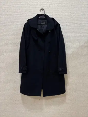 [ URBAN RESEARCH DOORS ] 네이비 후드 부착 롱 코트