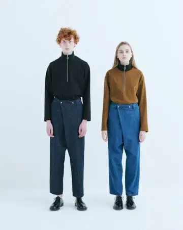 [ 새상품급 ] CULLNI 인디고 랩 데님 팬츠 18AW 사이즈 2