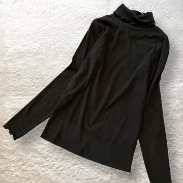 새상품급 nao 터틀넥 리브 니트 블랙 워셔블 멜로우 F