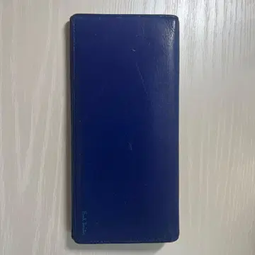 블루 네이비 가죽 장지갑