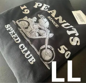 PEANUTS 바이커 캐릭터 트레이닝복 LL 사이즈 블랙