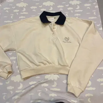 MOUSSY 크롭 피케 셔츠 긴팔