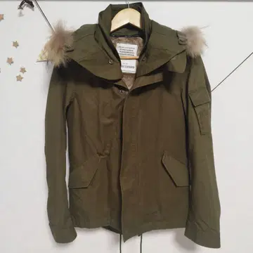 S 사이즈 저널 스탠다드 모즈 코트 올리브 밀리터리 자켓 숏