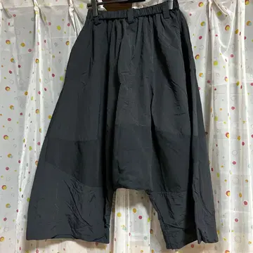 m_mefu 블랙 사루엘 팬츠