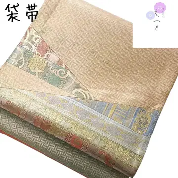 32 후쿠로 오비 사카니시 금 포멀 패치워크