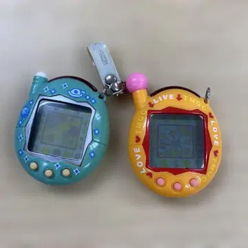 타마고치 파랑 오렌지 2색 세트