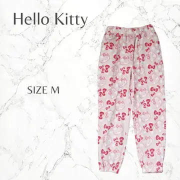 헬로키티 산리오 룸웨어 홈웨어 파자마 허리밴딩 팬츠 M