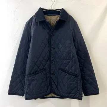 유나이티드 애로우즈 네이비 퀼팅 자켓 코듀로이 옷깃