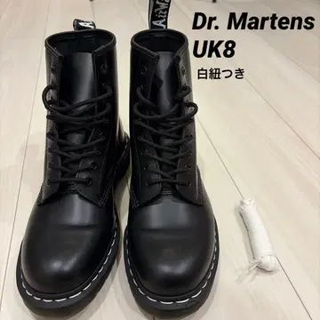 새상품급 닥터마틴 Dr. Martens 8홀 화이트 스티치