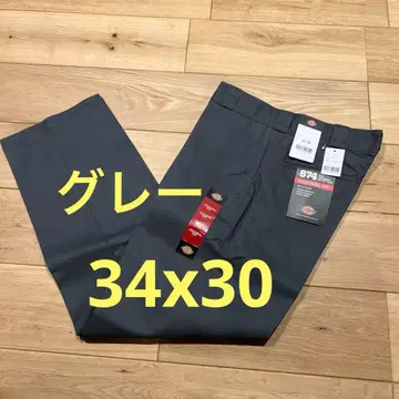 [ 미사용 새상품 ] 디키즈 874 워크 팬츠 34 x 30 그레이