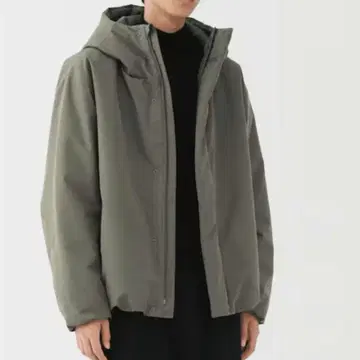 무인양품 L 사이즈 다운 자켓 다크 모카 브라운 남성용