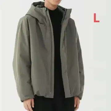 무인양품 L 사이즈 다운 자켓 다크 모카 브라운 남성용