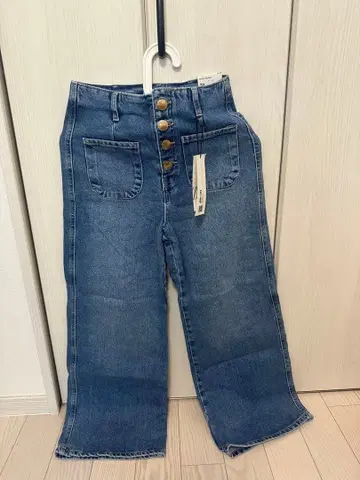 ZARA 와이드 레그 크롭 데님 34