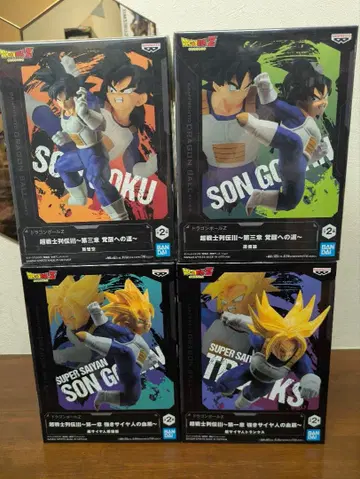 드래곤볼 Z 초전사 열전 III 손오공 손오반 트렁크스 전 4종