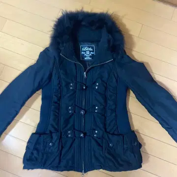 Backs 블랙 다운 자켓 퍼 포함