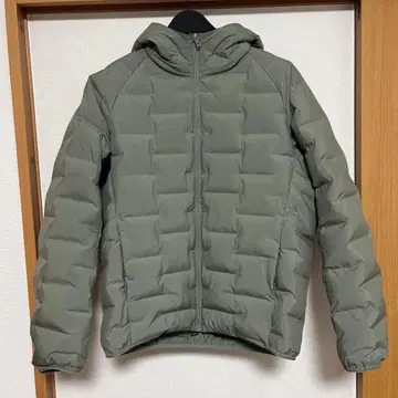 [레어] 퍼프 테크 후드티 478268 53 그린 L 사이즈 유니클로