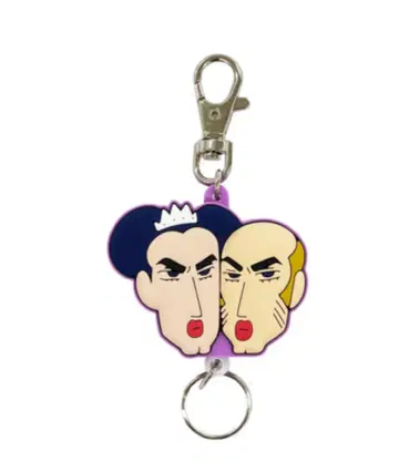 짱구는 못말려(크레용 신짱) 릴 달린 러버 키링 마카오 & 조마