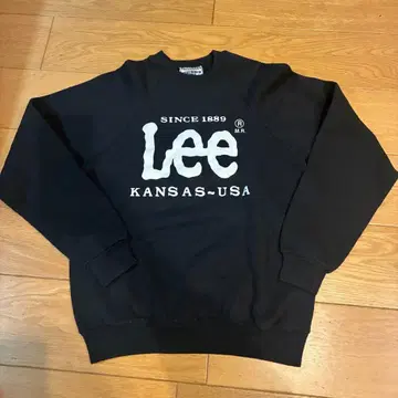 Lee 80-90s [미국제] 로고 래글런 맨투맨 M 블랙