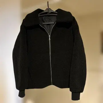 GU 여성용 겨울 상품 지퍼 아우터 블랙 XL 사이즈