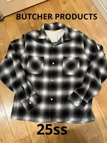 부처 프로덕트 옴브레 체크 셔츠