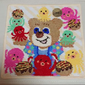 페이러 루쿠아이레 한정판 나니와 테디 타코야키 손수건 미사용