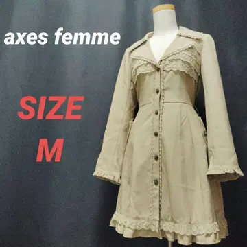 axes femme 엑시즈팜 트렌치코트 레이스 베이지 M