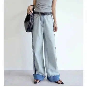 [ 새상품 ] 리디 리버스 와이드 데님 Y2K 루즈 스트레이트
