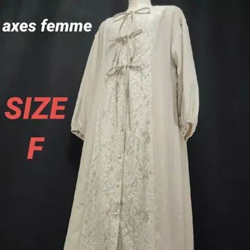 axes femme 엑시즈팜 롱 셔츠 원피스 레이스 리본