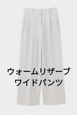 플라스테 웜 리저브 와이드 팬츠 울 블렌드 웜 리저브