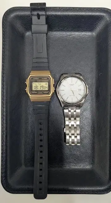 CASIO MTP-1183 스테인리스 스틸 아날로그 시계