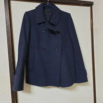 미사용 유니클로 +j 울 네이비 피코트 L