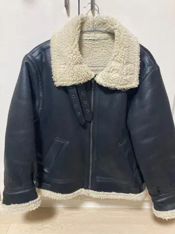 Ungrid 페이크 무스탕 보아 블루종