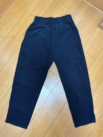 네이비 코듀로이 팬츠 허리밴딩 포함