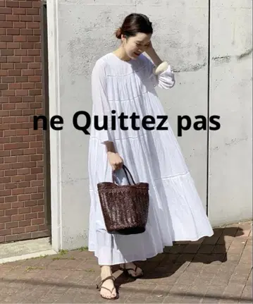 [ ne Quittez pas ] 누키테파 티어드 롱 원피스