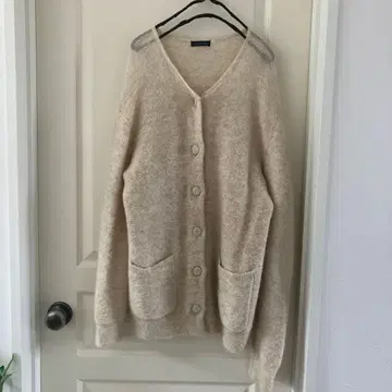 새상품급 journal 저널 스탠다드 아이보리 모헤어 니트 롱 가디건