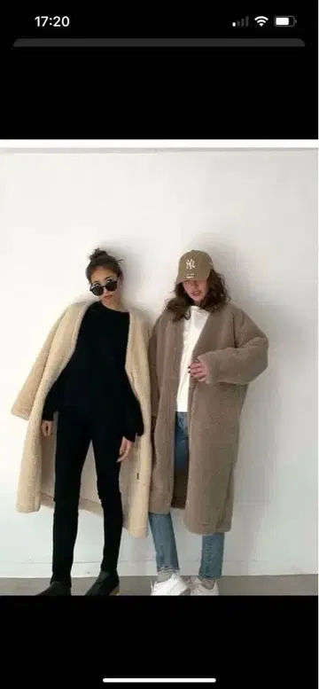 CHERI 보아 롱 코트