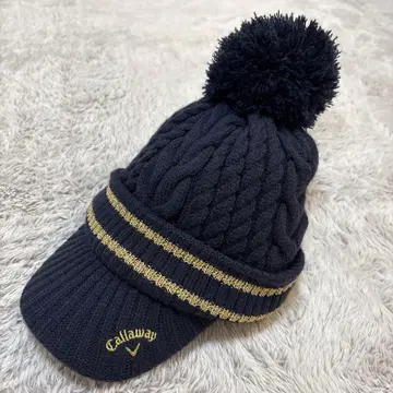 캘러웨이 니트 모자 네이비 폼폼 포함