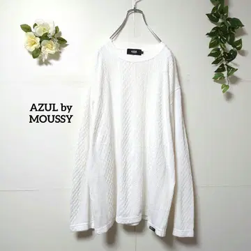 아줄바이마우지 크루넥 티셔츠 얇은 소재 L