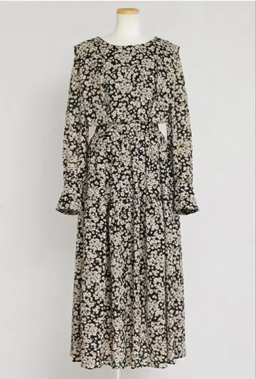 [] 미니 꽃무늬 롱 원피스