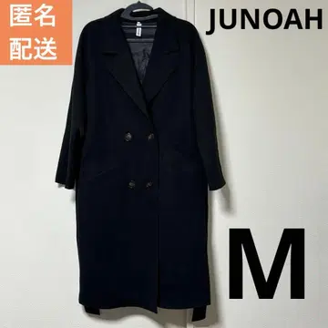 [ 익명 배송 ] JUNOAH (주노아) 체스터 코트 블랙 M