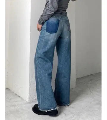 Levi's 별주 RIBCAGE WIDELEG 데님 Ungrid