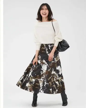 FRAY.I.D 캐시미어 오프숄더 니트 핑크