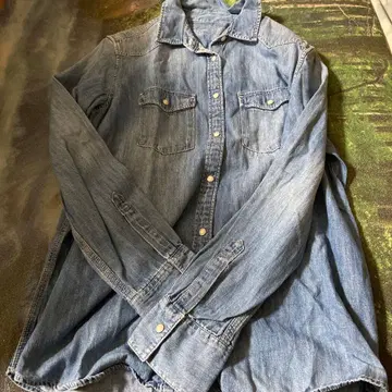 데님 셔츠 L 사이즈 100% 코튼